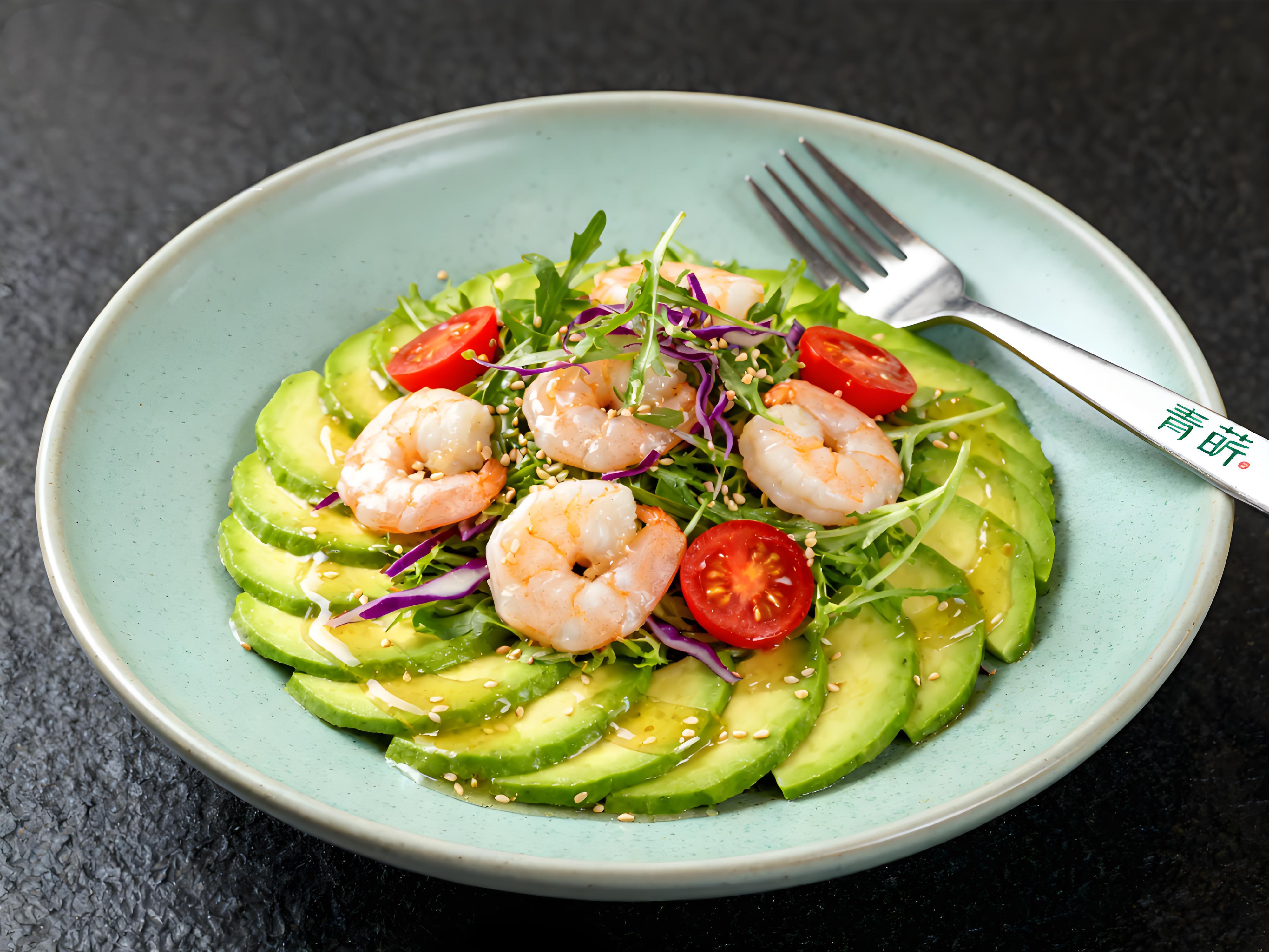 虾仁牛油果沙拉